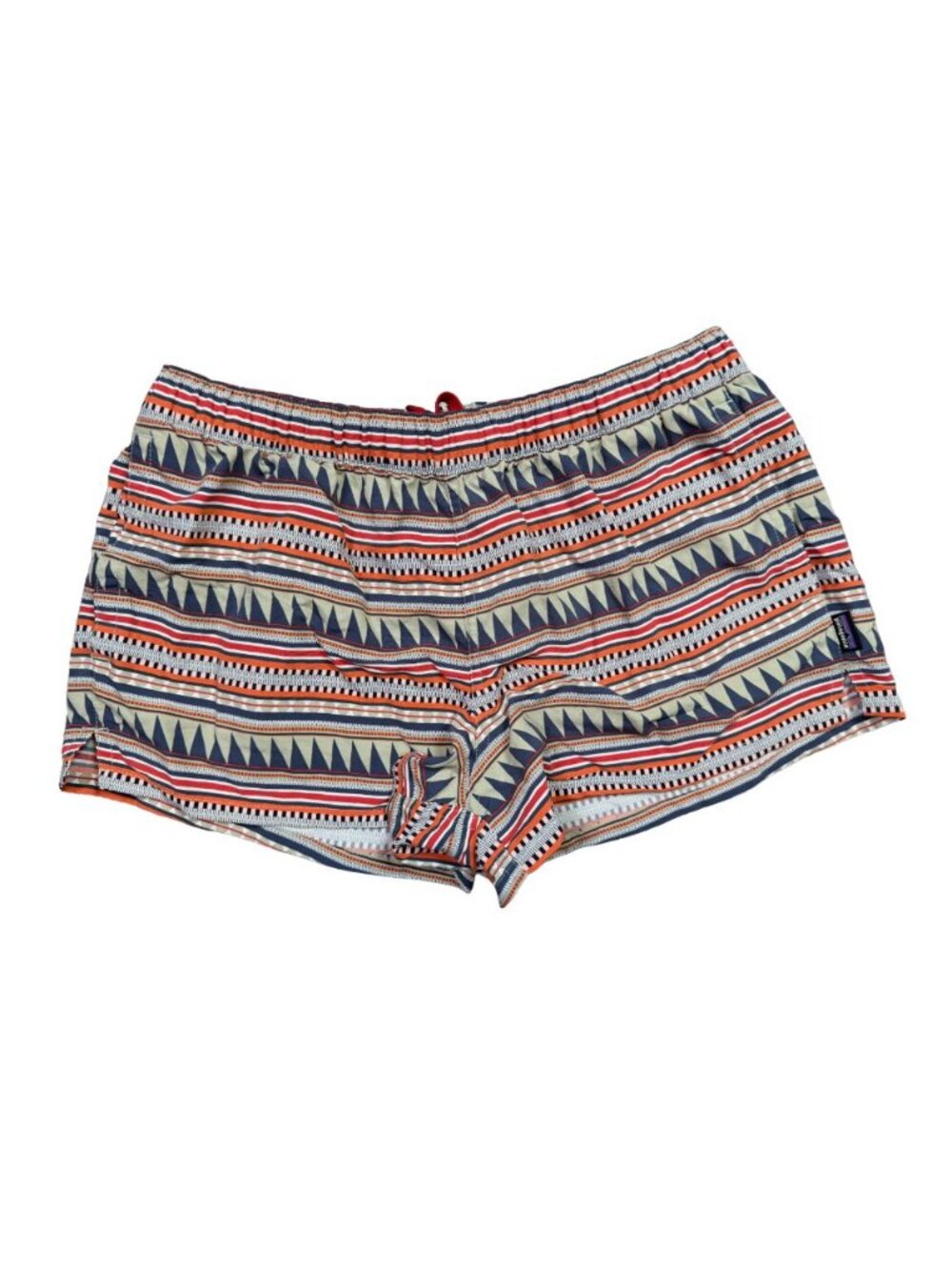 Patagonia Barely Baggies Shorts Women’s Medium Geometric Striped Nylon Pull On
